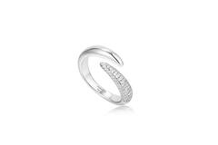  Polished Punk - Ringe mit Zierkonia - Silber / rhodiniert - Zirkonia